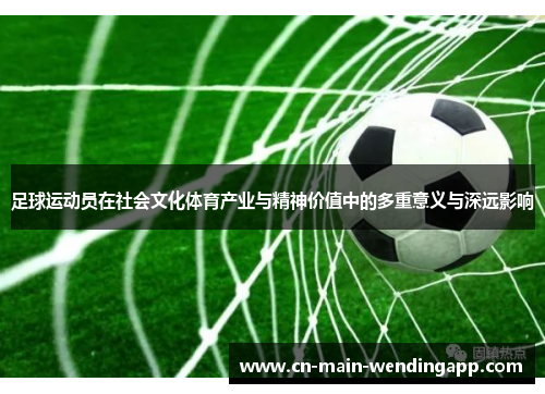 足球运动员在社会文化体育产业与精神价值中的多重意义与深远影响